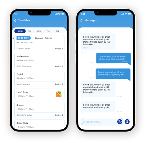 Time Table & Messages