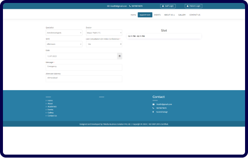 Online Appointment